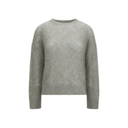 Brunello Cucinelli Pulover Gri din In