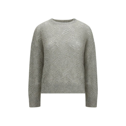 Brunello Cucinelli Pulover Gri din In