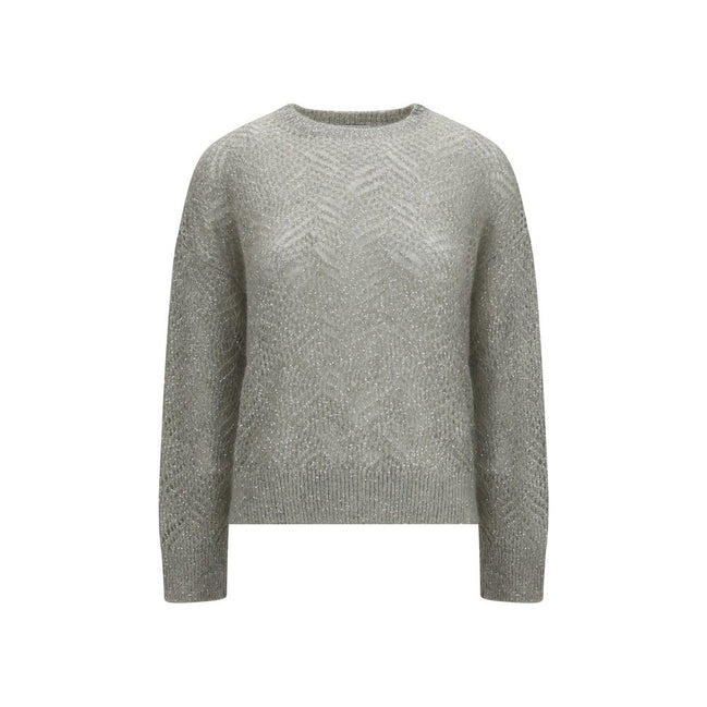 Brunello Cucinelli Pulover Gri din In