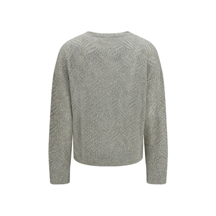 Brunello Cucinelli Pulover Gri din In