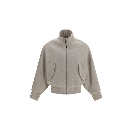 Jacquemus Bomber Bej din Lână