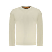 Hugo Boss Beige Cotton Men Sweatshirt