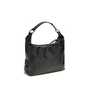 Balenciaga Geantă de Umăr Neagră din Piele de Miel