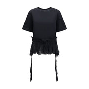 Alexander McQueen Tricou Negru din Bumbac