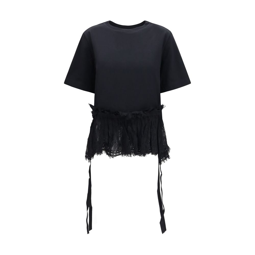 Alexander McQueen Tricou Negru din Bumbac