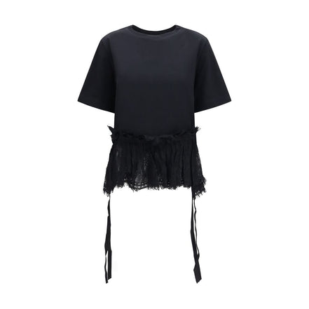 Alexander McQueen Tricou Negru din Bumbac