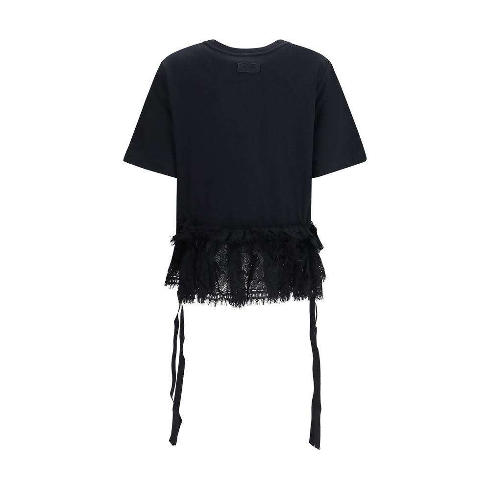 Alexander McQueen Tricou Negru din Bumbac