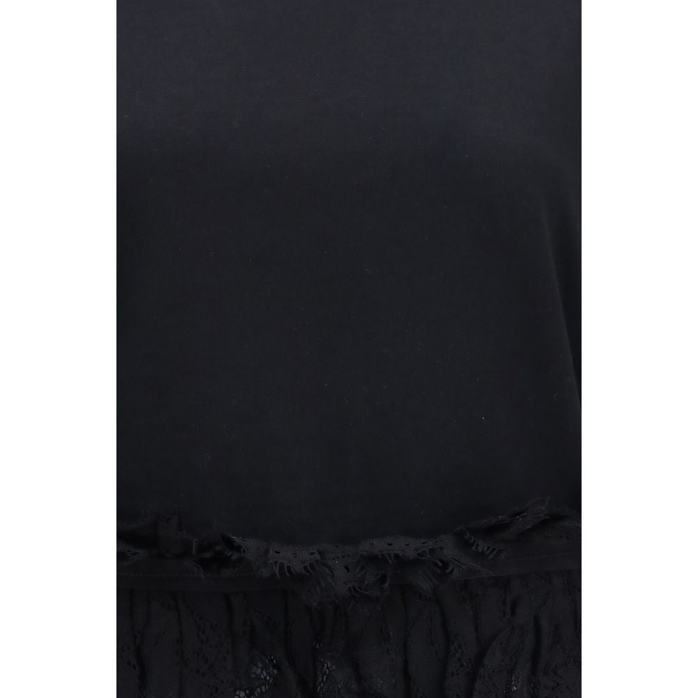Alexander McQueen Tricou Negru din Bumbac