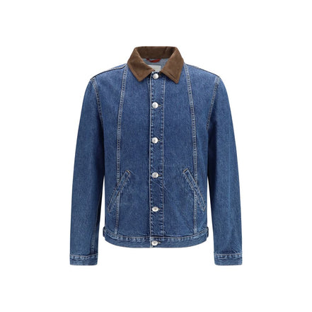 Brunello Cucinelli Jachetă Denim Albastră din Bumbac