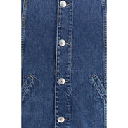 Brunello Cucinelli Jachetă Denim Albastră din Bumbac