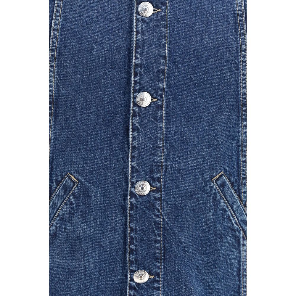 Brunello Cucinelli Jachetă Denim Albastră din Bumbac