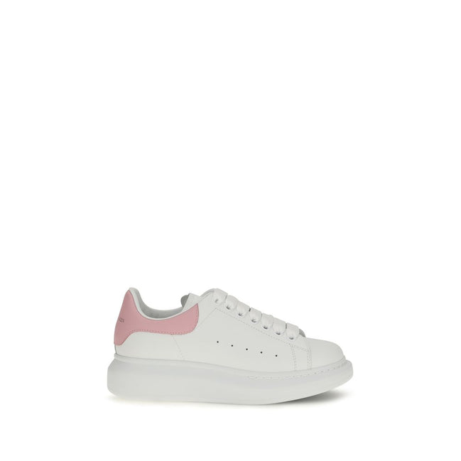 Alexander McQueen Pantofi Sport Albi din Piele de Vițel