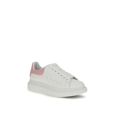 Alexander McQueen Pantofi Sport Albi din Piele de Vițel