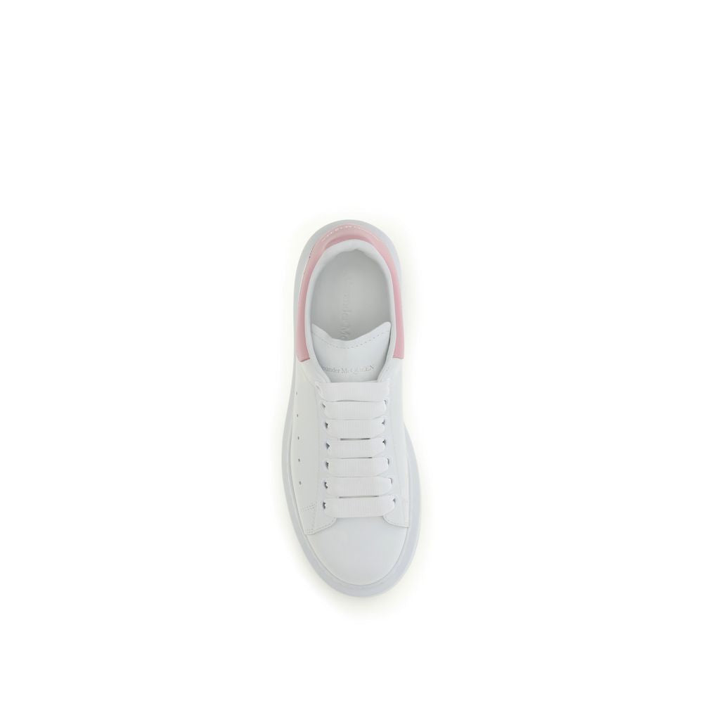 Alexander McQueen Pantofi Sport Albi din Piele de Vițel