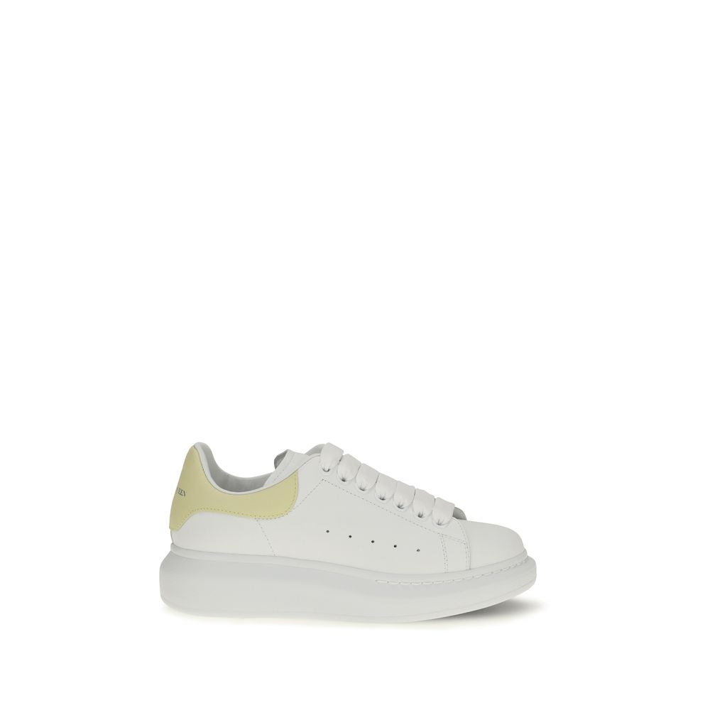 Alexander McQueen Pantofi Sport Albi din Piele de Vițel