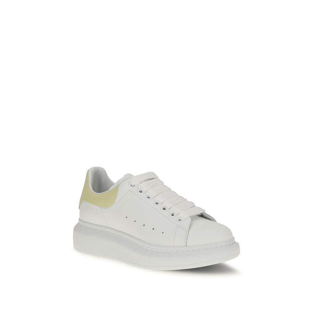 Alexander McQueen Pantofi Sport Albi din Piele de Vițel