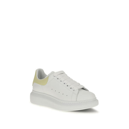 Alexander McQueen Pantofi Sport Albi din Piele de Vițel