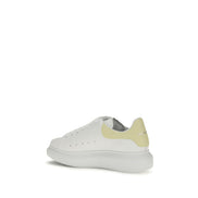 Alexander McQueen Pantofi Sport Albi din Piele de Vițel