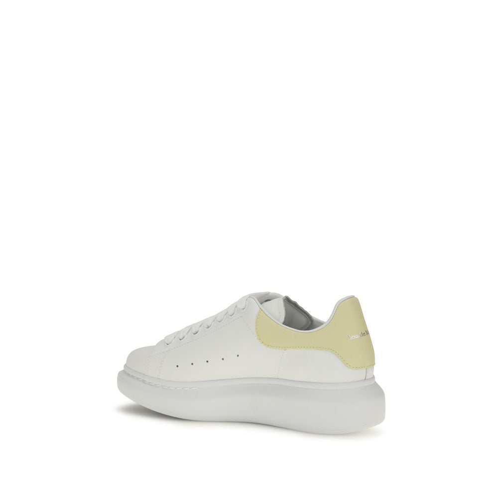 Alexander McQueen Pantofi Sport Albi din Piele de Vițel