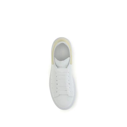 Alexander McQueen Pantofi Sport Albi din Piele de Vițel