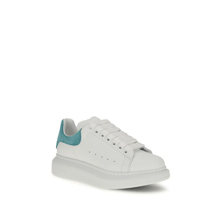 Alexander McQueen Pantofi Sport Albi din Piele de Vițel