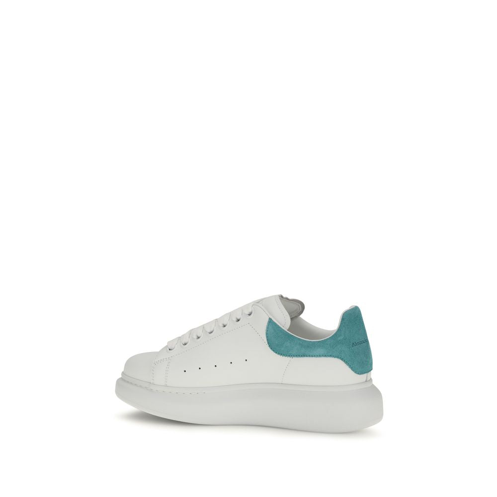 Alexander McQueen Pantofi Sport Albi din Piele de Vițel