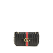 Gucci Geantă de Umăr Neagră din Piele de Vițel