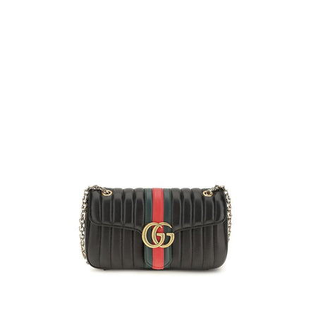 Gucci Geantă de Umăr Neagră din Piele de Vițel