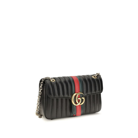 Gucci Geantă de Umăr Neagră din Piele de Vițel