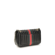 Gucci Geantă de Umăr Neagră din Piele de Vițel