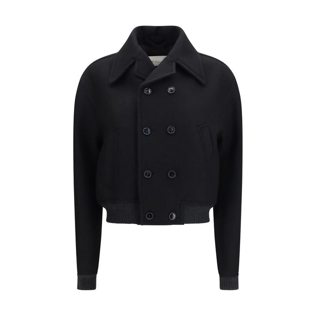 Ami Paris Black Wool Bomber
