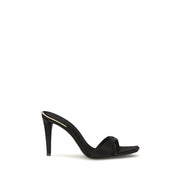 Giuseppe Zanotti Sandale Negre din Vâscoză cu Toc Stiletto