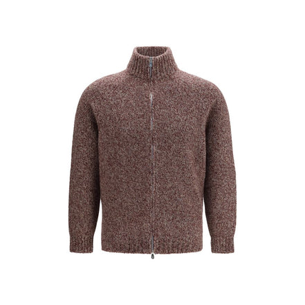 Brunello Cucinelli Bordeaux Wool Cardigan