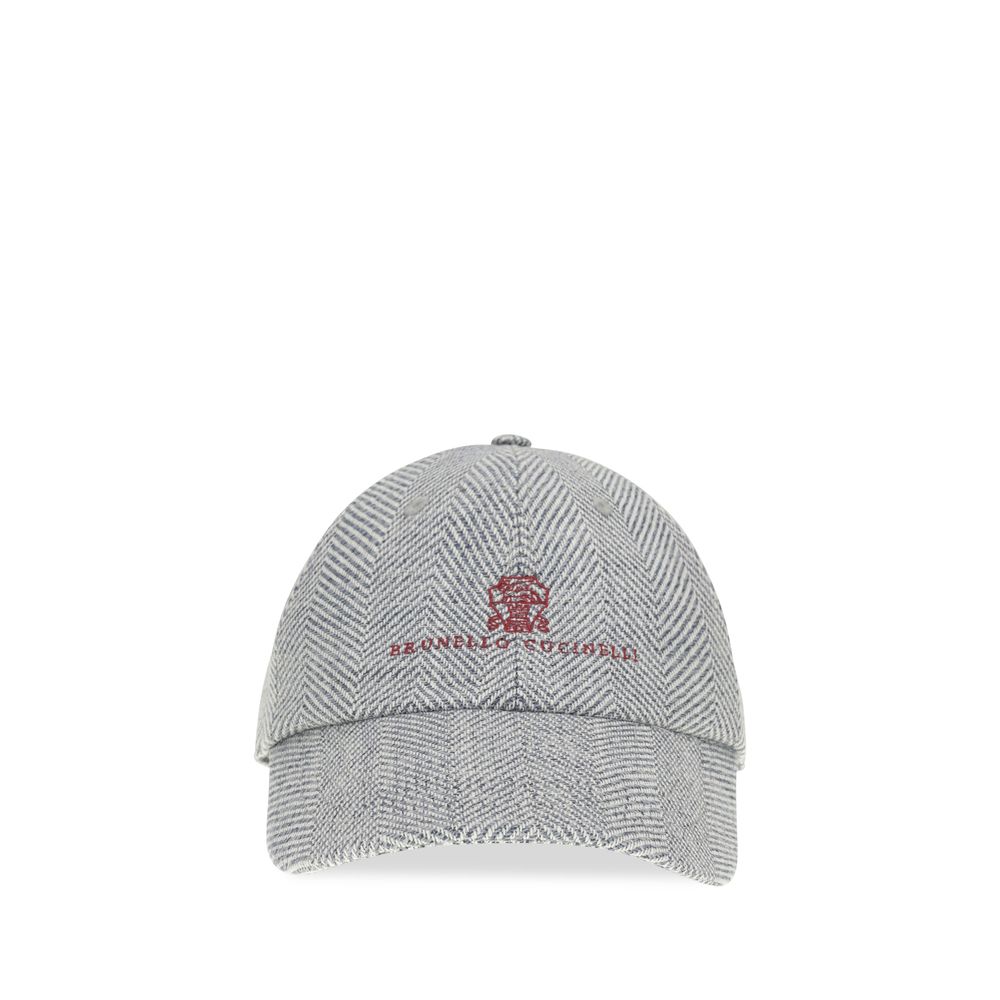 Brunello Cucinelli Șapcă Gri din Lână (Șapcă Baseball)