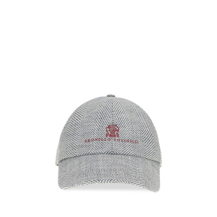 Brunello Cucinelli Șapcă Gri din Lână (Șapcă Baseball)
