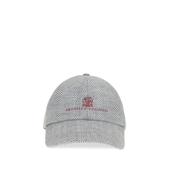 Brunello Cucinelli Șapcă Gri din Lână (Șapcă Baseball)