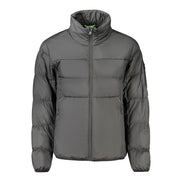 Hugo Boss Geacă Neagră din Poliester pentru Bărbați