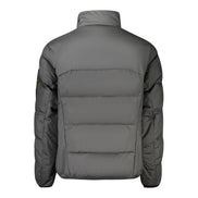 Hugo Boss Geacă Neagră din Poliester pentru Bărbați