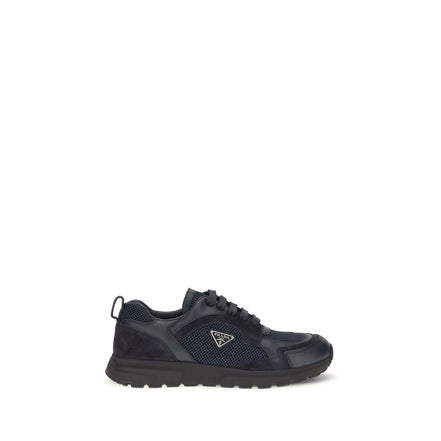 Prada Pantofi Sport Albaștri din Material Textil