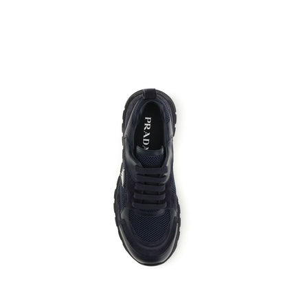 Prada Pantofi Sport Albaștri din Material Textil