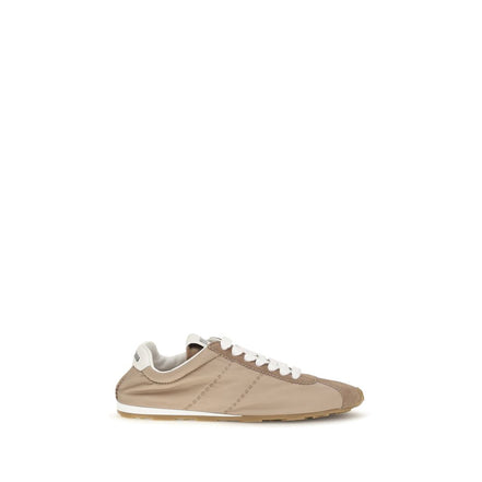 Miu Miu Pantofi Sport Bej din Piele de Vițel