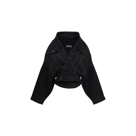 Balenciaga Black Cotton Denim Jacket