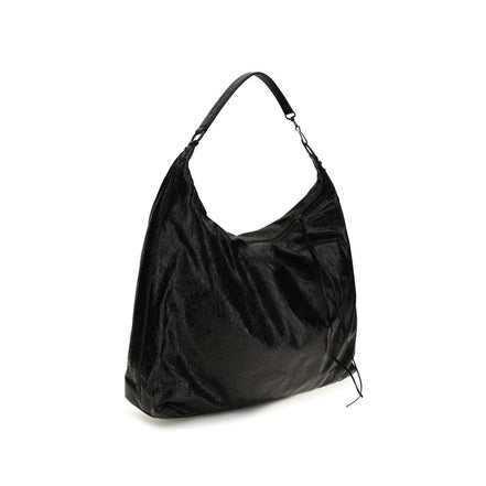 Balenciaga Geantă de Umăr Neagră din Piele de Miel