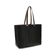 Valentino Garavani Black Calf Leather Shoulder Bag