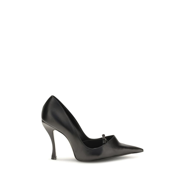 Balenciaga Pantofi cu Toc Negri din Piele de Miel