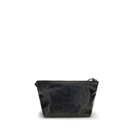 Balenciaga Black Calf Leather Clutch Bag