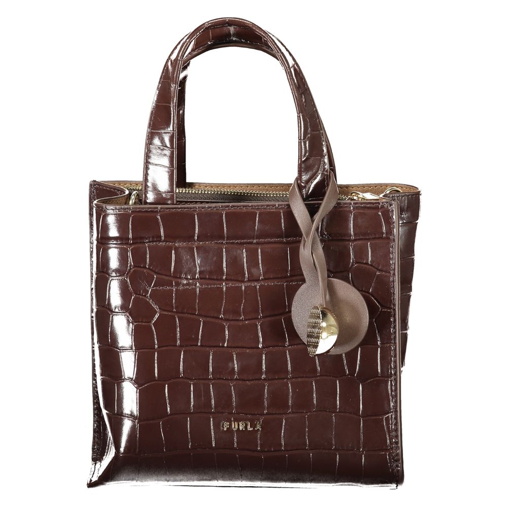 Furla Geantă Maro din Piele pentru Damă