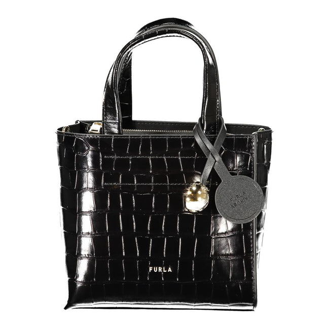 Furla Geantă Neagră din Piele pentru Damă