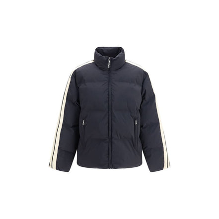 Palm Angels Black Polyamide Full-Length Jacket