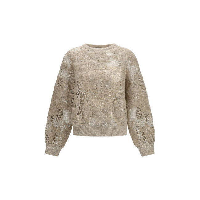 Brunello Cucinelli Beige Mohair Sweatshirt